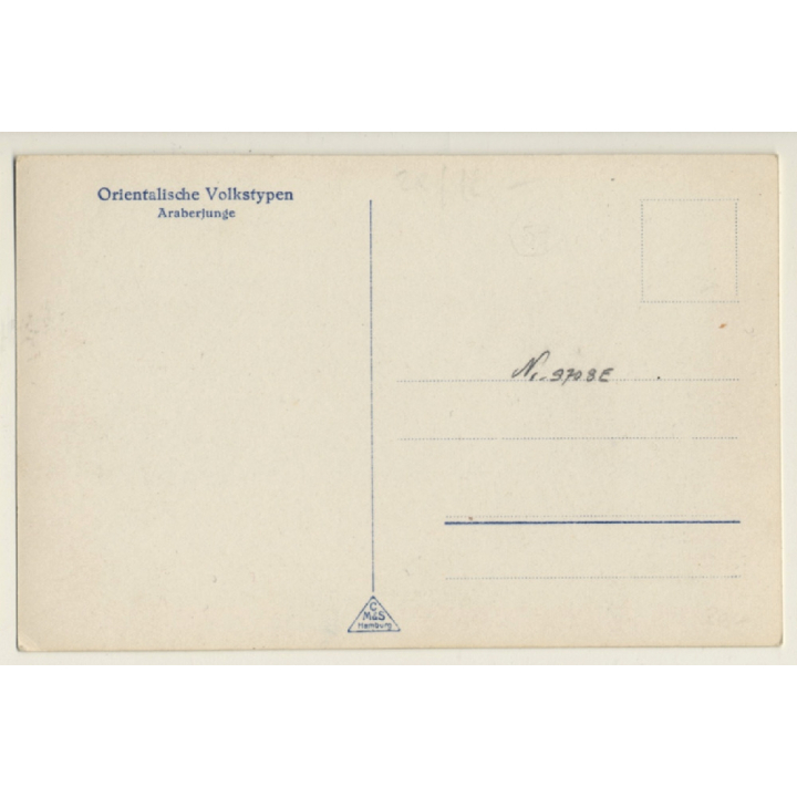 Arabian Boy On Donkey / Ethnic (Vintage Gelatin Silver RPPC)