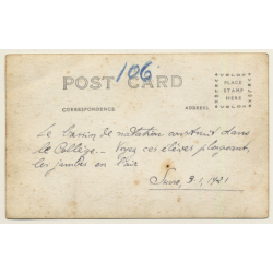 Junin / Peru: Young Men In School Swimming Pool (Vintage RPPC 1921)