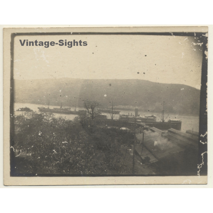 Matadi / Congo Belge: View Onto Port - Ships (Vintage Photo ~ 1910s/1920s)