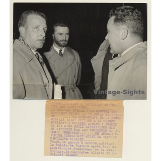 Colonel Godard - Capitaine Allaire - Commandant De La Bourdonnaye (Vintage Press Photo 1960s)