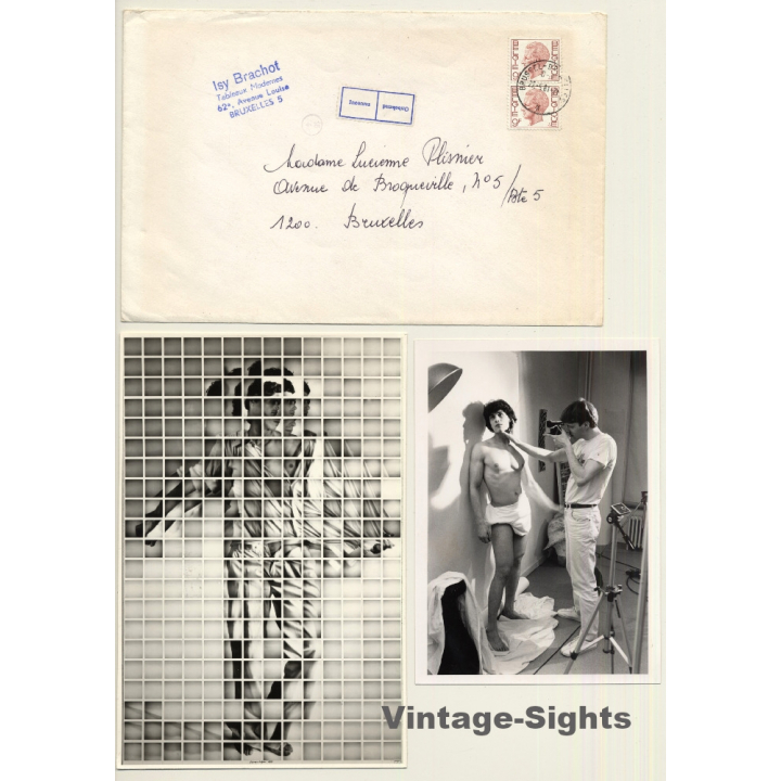 Stefan De Jaeger (1957): Polaroid Artist At Work / Isy Brachot (2 Vintage Photos 1981)