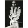 Jerri Bram (1942): Intense Portrait Of Bold Nude Female In Blouse (Vintage Photo ~1970s)