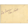 Bruxelles: Dr. Maurice Van Neck (Vintage RPPC ~1910s/1920s)