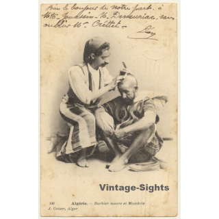 Algeria: Barbier Maure Et Mozabite*2 / Hairdresser (Vintage PC 1900s/1910s)