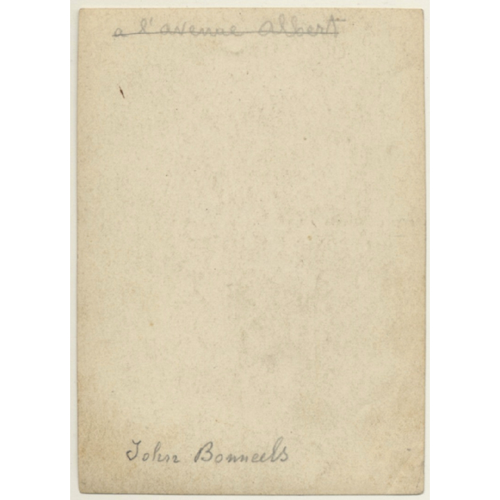 Belgium: Portrait Of John Bonneels (Vintage Albumen Print ~1900s/1910s)