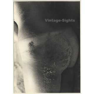 Jerri Bram (1942): Nude Womans' Butt Covered In Sand / Tan Lines (Vintage Photo ~1970s)