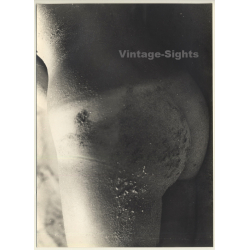 Jerri Bram (1942): Nude Womans' Butt Covered In Sand / Tan Lines (Vintage Photo ~1970s)