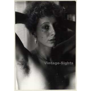 Jerri Bram (1942): Pretty Nude Showing Hairy Armpits (Vintage Photo ~1970s)