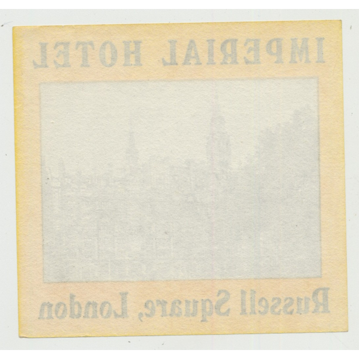 Imperial Hotel - Russell Square, London / Great Britain (Vintage Luggage Label)