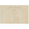 2 Guys In Suits On Fake Donkey / Funny (Vintage Gelatin Silver RPPC)