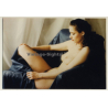 Pretty Nude Female On With Black Sheets (Vintage Photo ~1990s)