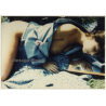 Dreamy Reclining Semi Nude / Boobs - Mirror (Vintage Photo ~1990s)