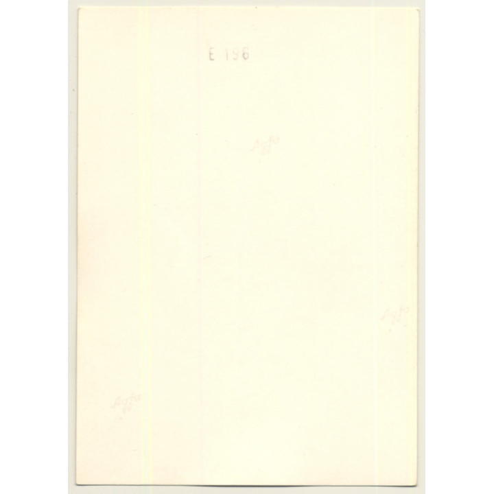 Man & Nude Brunette Beauty Sitting / Karl Marx (Vintage Photo GDR ~1960s/1970s)