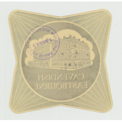 Hotel Cavendish - Eastbourne / Great Britain (Vintage Luggage Label)