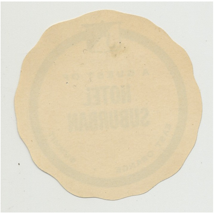 Hotel Suburban - East Orange, Summit / USA (Vintage Luggage Label)