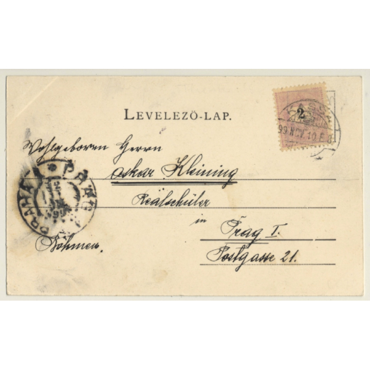 Kassáról - Košice / Hungary: National Theater (Vintage PC 1899)