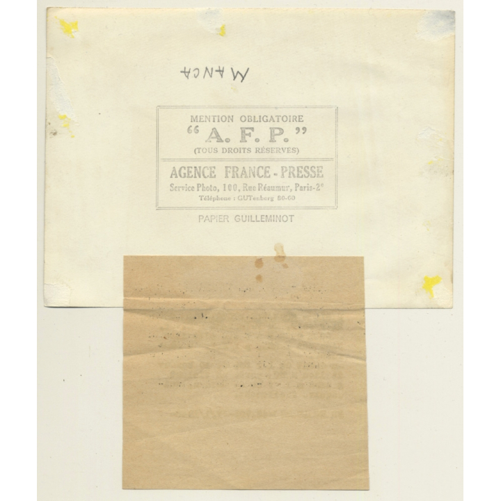 Boxing: Marcel Cerdan vs. Giovanni Manca (Vintage Press Photo 21.1.1948)