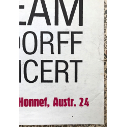 Albert Mangelsdorff - Folk Mond & Flower Dream (Rare Vintage Concert Poster 1960s)