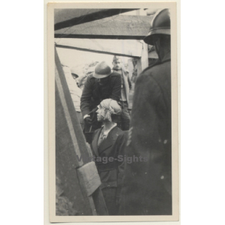 Dixmude: Élisabeth En Bavière / La Reine Au Boyau De La Mort WW1 (Vintage Photo 1917)