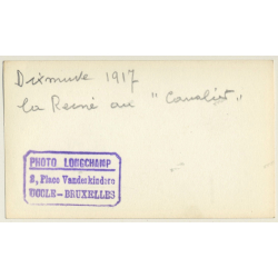 Dixmude: Élisabeth En Bavière / La Reine Au Boyau De La Mort WW1 (Vintage Photo 1917)