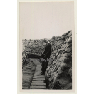 Dixmude: Élisabeth En Bavière*2 / La Reine Au Boyau De La Mort WW1 (Vintage Photo 1917)