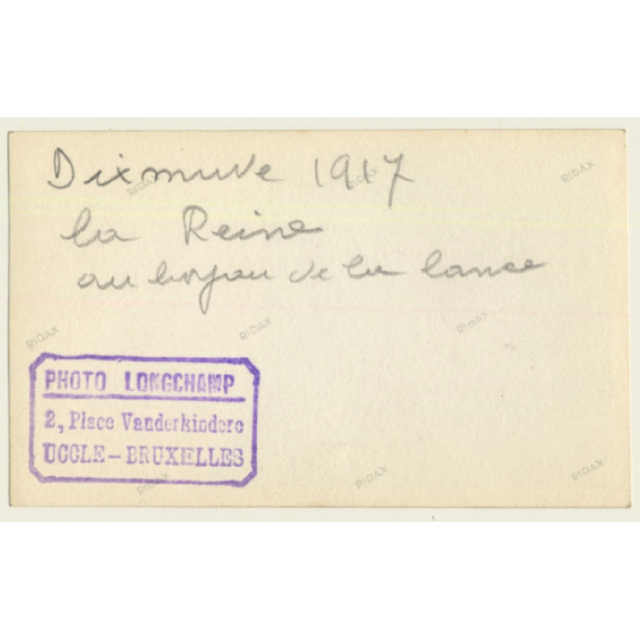 Dixmude: Élisabeth En Bavière*2 / La Reine Au Boyau De La Mort WW1 (Vintage Photo 1917)