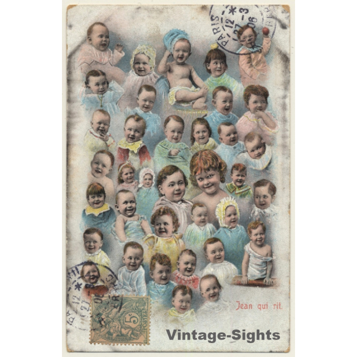 Jean Qui Rit / Laughing Babies - Fantasy (Vintage PC 1906)