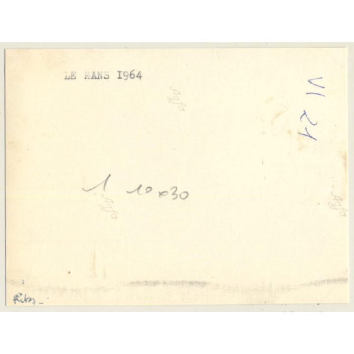 24h Du Mans / 1964: Renault Alpine M64 - Delageneste / Morrogh (Vintage Photo)