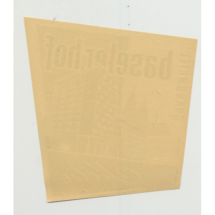 Grand Hotel Baseler Hof - Köln / Germany (Vintage Luggage Label)