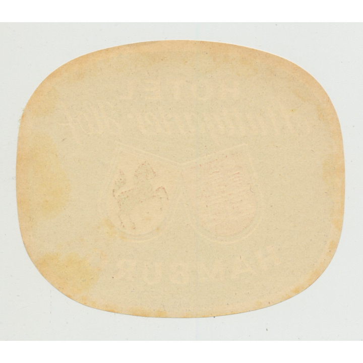 Hotel Stuttgarter Hof - Hamburg / Germany (Vintage Luggage Label)