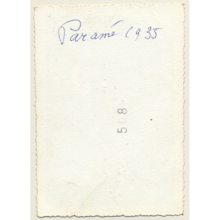 Paramé / Saint-Malo: Female Flashing Boobs Near Beach (Vintage Photo 1935)