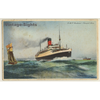 Cunard White Star Line: R.M.S. Andania / Steamer (Vintage PC 1932)