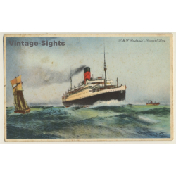Cunard White Star Line: R.M.S. Andania / Steamer (Vintage PC 1932)