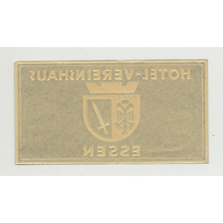 Hotel-Vereinshaus - Essen / Germany (Vintage Luggage Label)
