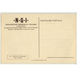 N.G.I.: S.S. Giulio Cesare / Steamer (Vintage PC 1920s/1930s)