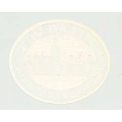 Hotel Atlantic - Frankfurt Am Main / Germany (Vintage Luggage Label)