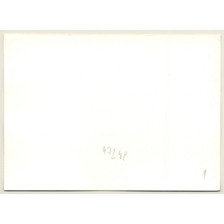 Slim Shorthaired Blonde Nude On Couch*2 / Boobs (Vintage Photo GDR ~1980s)