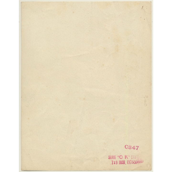 O.H.K. Litho: Baby Boy & Girl In Pond - Frog (Vintage Lithography 1930s/1940s)