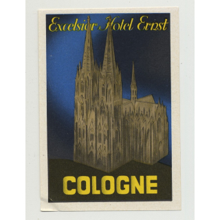 Excelsior Hotel Ernst - Cologne (small) / Germany (Vintage Luggage Label)