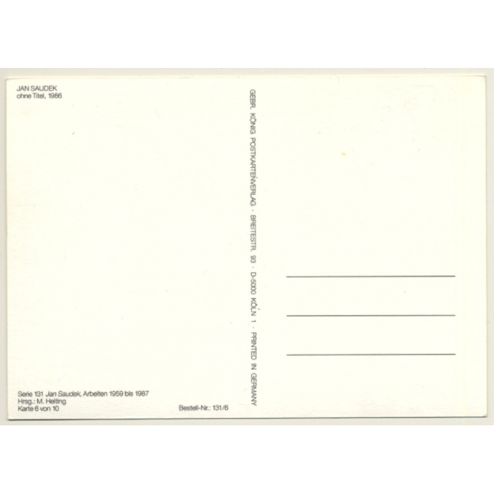 Jan Saudek: Ohne Titel, 1986 - King & Queen / Risqué - Erotica (Vintage PC)