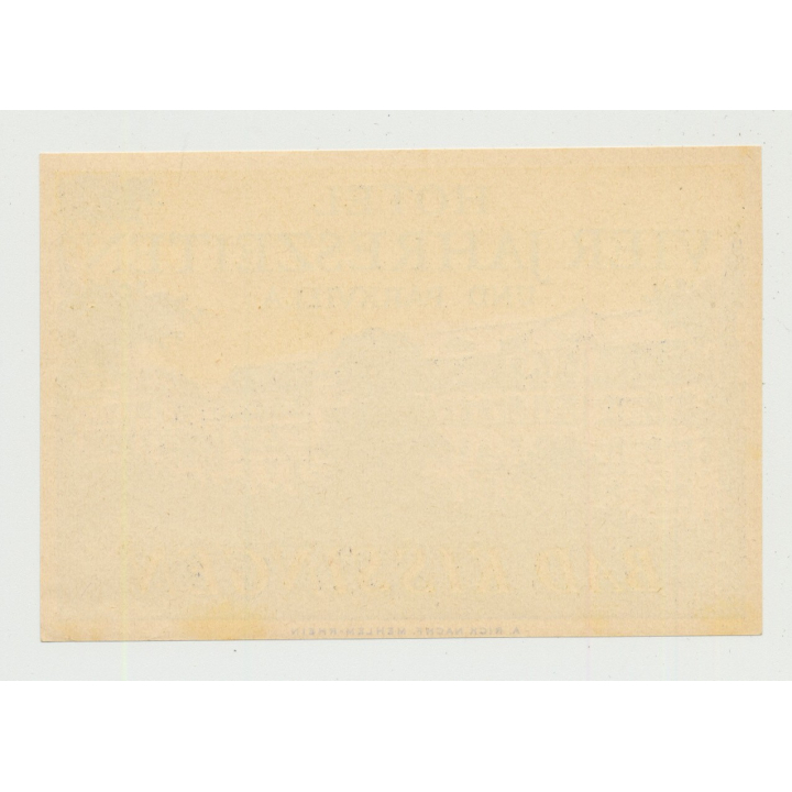 Hotel Vier Jahreszeiten & Parkvilla - Bad Kissingen / Germany (Vintage Luggage Label)