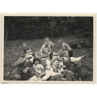 Studentenverbindung Picknick - Burschenschaft  (Vintage Photo 1920s)