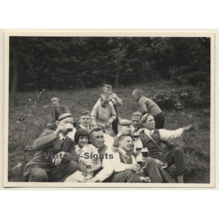 Studentenverbindung Picknick - Burschenschaft  (Vintage Photo 1920s)