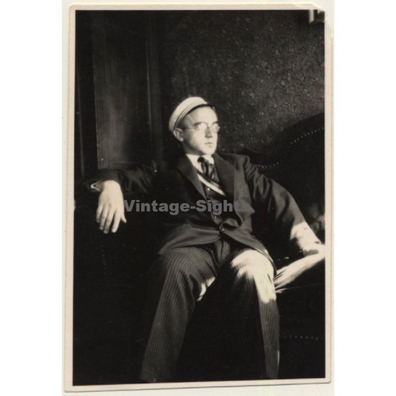 Mitglied Einer Studentenverbindung - Burschenschaft  (Vintage Photo 1928)