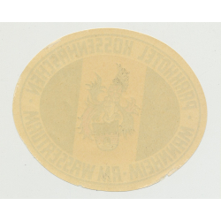Parkhotel Kossenhaschen - Mannheim / Germany (Vintage Luggage Label)