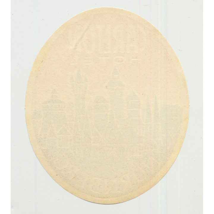 Carlton Hotel - Nürnberg / Germany (Vintage Luggage Label)