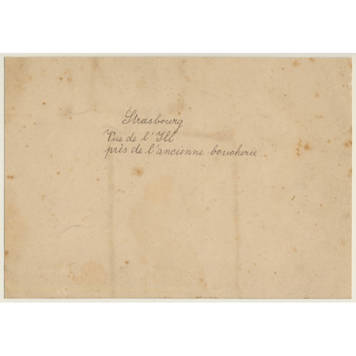 Strasbourg: Vue De L'Ill Près De L'Ancienne Boucherie (Vintage Print 1900s/1910s)