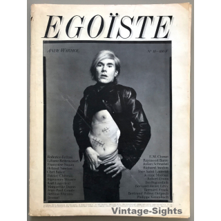 Egoïste N° 10: Andy Warhol by Richard Avedon (Rare Lim.Ed. Magazine 1987)