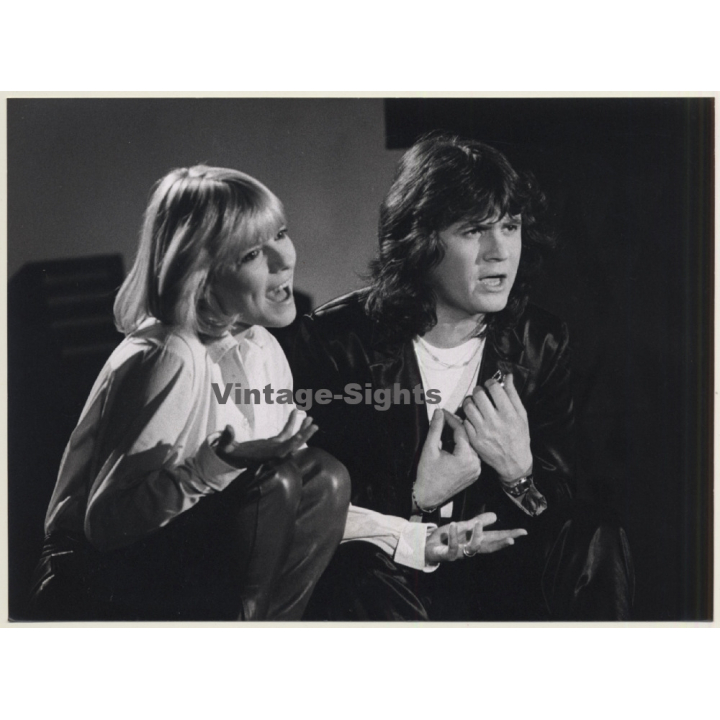 France Gall & Daniel Balavoine On Stage*1 / Starmania? (Vintage Press Photo 1970s/1980s)