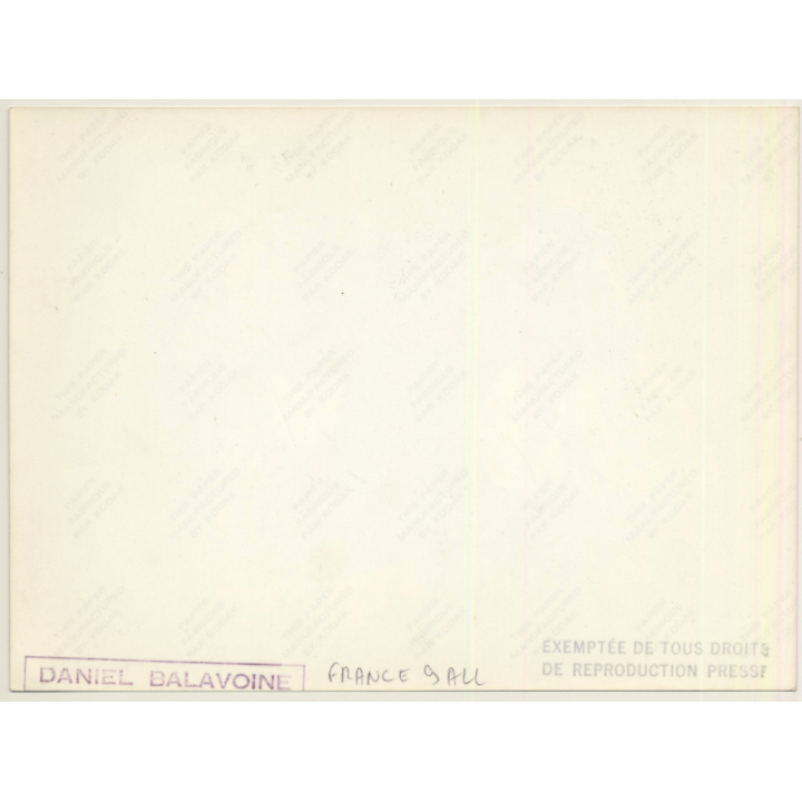 France Gall & Daniel Balavoine On Stage*1 / Starmania? (Vintage Press Photo 1970s/1980s)